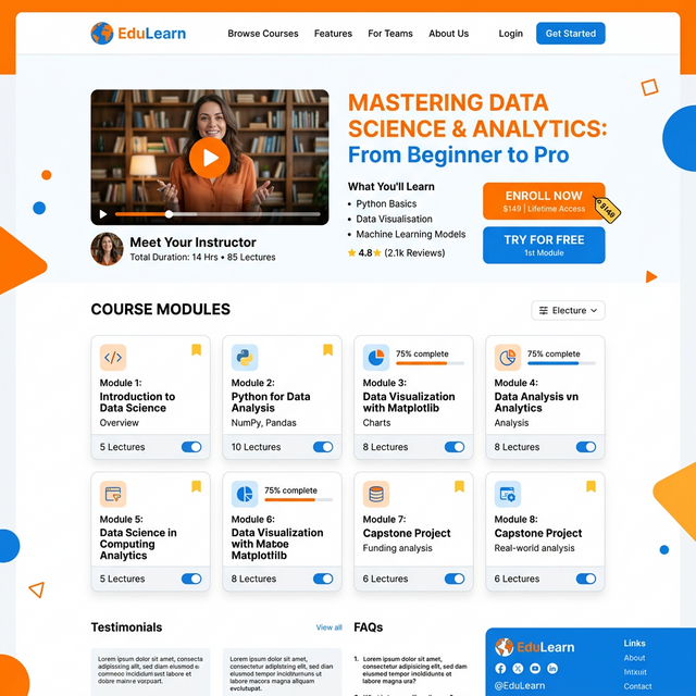 Online Course Landing Page